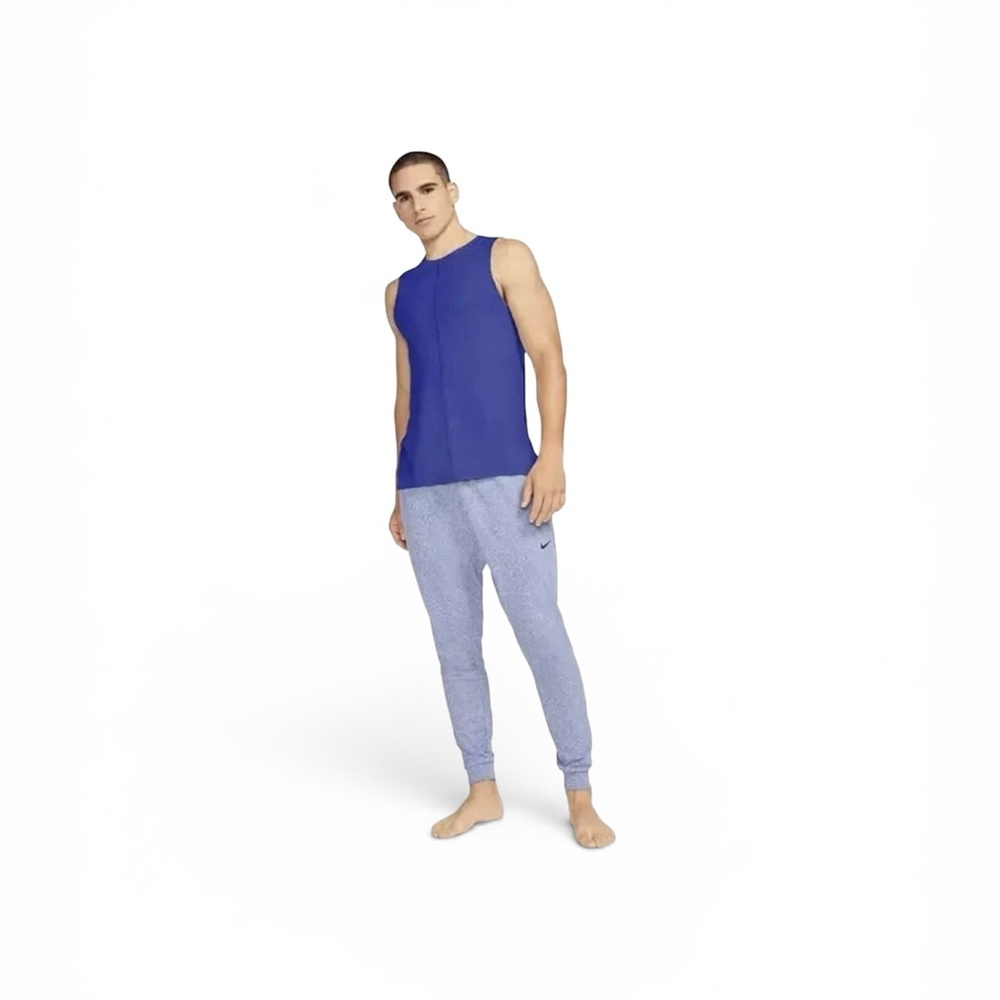 Nike Mens Tank Top Lapis Dri Fit Yoga Slim Fit Training Pullover L